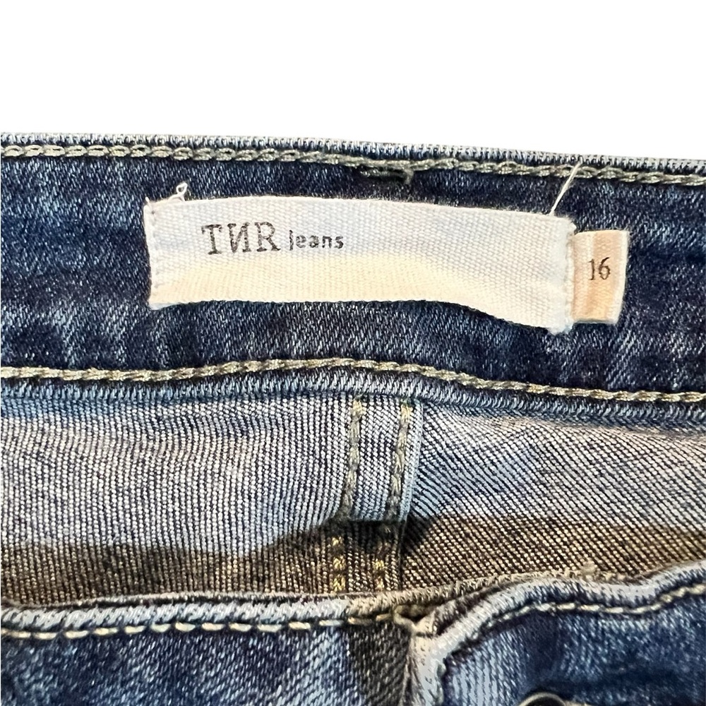 TNR Blue Denim Jeans High Waist and Cropped - Picture 5 of 5